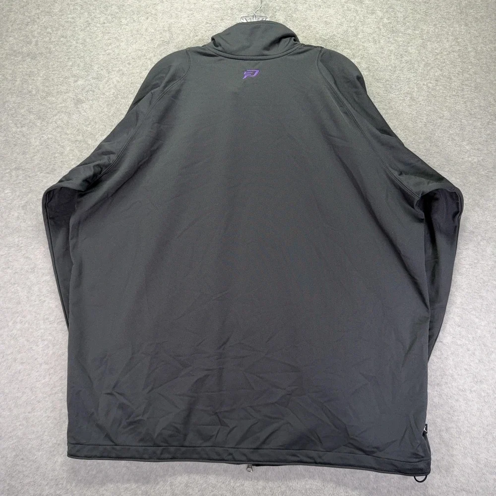Jordan Jacket Mens 2XL Black Purple Dri-FIT Full Zip Athletic Jumpman Nike
